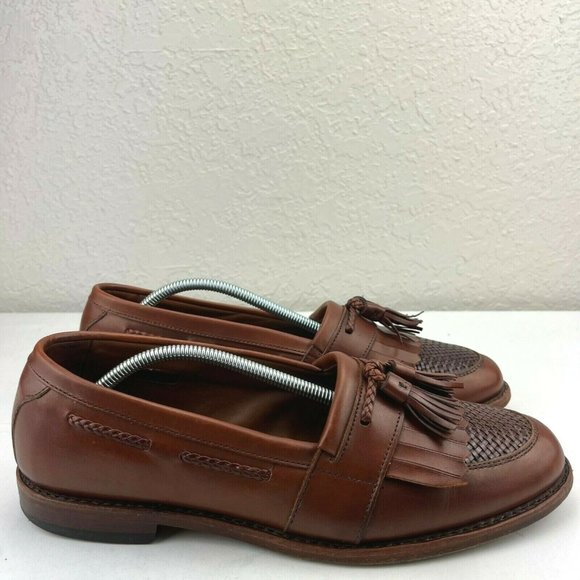 Allen Edmonds Cody Tassel Woven Toe Brown Loafers Made In USA Mens Size 10 main image 9